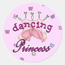 Dancing Princess Ballet Design Sticker