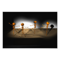 Dancing Pumpkins Art Photo