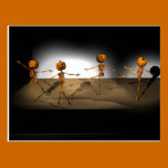 Dancing Pumpkins postcards