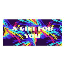 Dancing Rainbows custom Full Color Rack Card