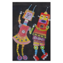 Dancing Robots stationery by loookingatthestars Dancing Robots stationery