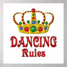 DANCING RULES POSTER