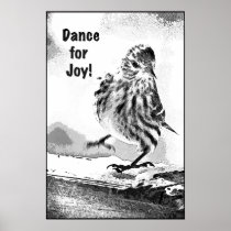 Dancing Siskin Print