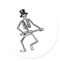 Dancing Skeleton Stickers