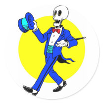 Dancing Skeleton stickers by malibuitalian Dancing Skeleton stickers