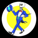 Dancing Skeleton Sticker