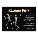 Dancing Skeletons Halloweeen Invitation Dancing Skeletons Halloweeen Invitation