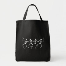 Dancing Skeletons II Canvas Bags