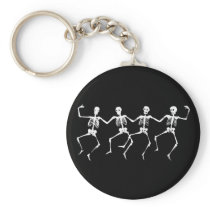 Dancing Skeletons II Key Chain