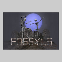 Dancing skeletons poster posters