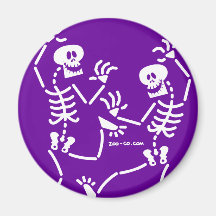 Dancing Skeletons Refrigerator Magnets