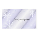 Dancing Snowflakes Business Card Templates
