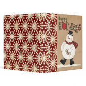 Dancing Snowman Binder binder