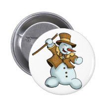 dancing snowman button