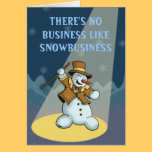 dancing snowman holiday greetingcard cards