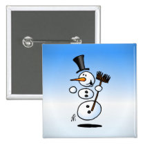 Dancing snowman pins