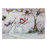 Dancing Snowmen cards