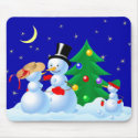 Dancing Snowmen mousepads by Lidusik Dancing Snowmen mousepads