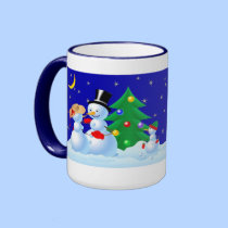 Dancing Snowmen mugs