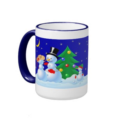 Dancing Snowmen mugs
