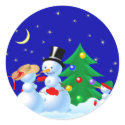 Dancing Snowmen stickers by Lidusik Dancing Snowmen stickers