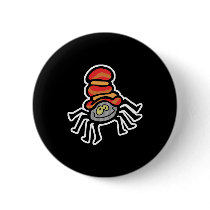 dancing spider wearing hat buttons
