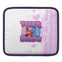 Dancing team bride blue wedding bridal party iPad sleeves