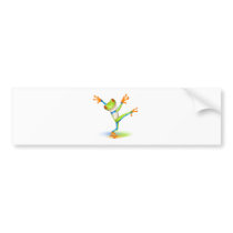 Dancing Tree Frog Bumper Sticker