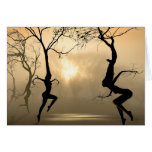 Dancing Trees Greeting Card