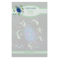 Dancing Turtle Personalized Stationery by wingedturtle Dancing Turtle Personalized Stationery