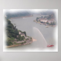 Dancing Water on the Rhein Posters