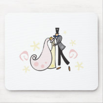 Dancing wedding couple mousepads