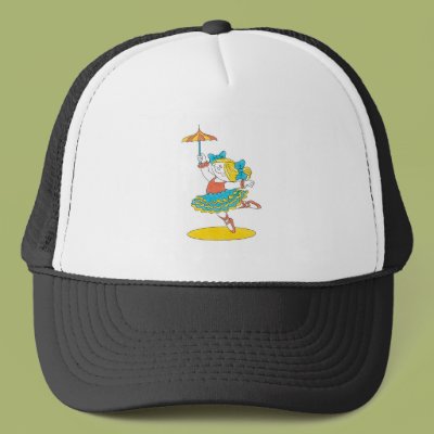 Dancing With an Umbrella Trucker Hats Zazzle_hat Dancing With an Umbrella Trucker Hats Zazzle_hat