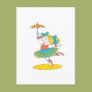 Dancing With an Umbrella Postcard