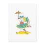 Dancing With an Umbrella Postcard