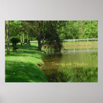 Dancing with Fireflies Custom Canvas Print