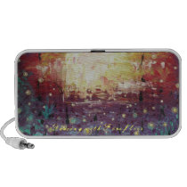 Dancing with Fireflies Doodle Speaker speakers