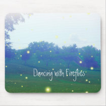 Dancing with Fireflies Mouse Pad mousepads