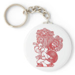 Dancing with lion keychains