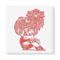 Dancing with lion magnets by christigmc Dancing with lion magnets
