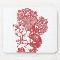 Dancing with lion mousepads