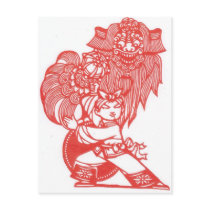 Dancing with lion postcards