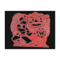 Dancing with lion postcards