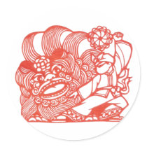 Dancing with lion stickers by christigmc Dancing with lion stickers