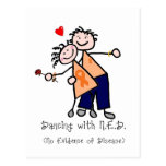 Dancing with N.E.D. - Orange Ribbon Postcards