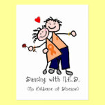 Dancing with N.E.D. - Orange Ribbon Postcards