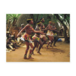 Dancing, Zulu Style - South Africa Post Cards