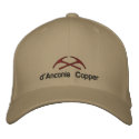 d'Anconia Copper embroidered hats