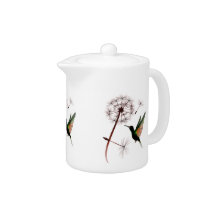 Dandelion and Hummingbird Teapot