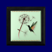 Dandelion and Little Green Hummingbird Box gift boxes
